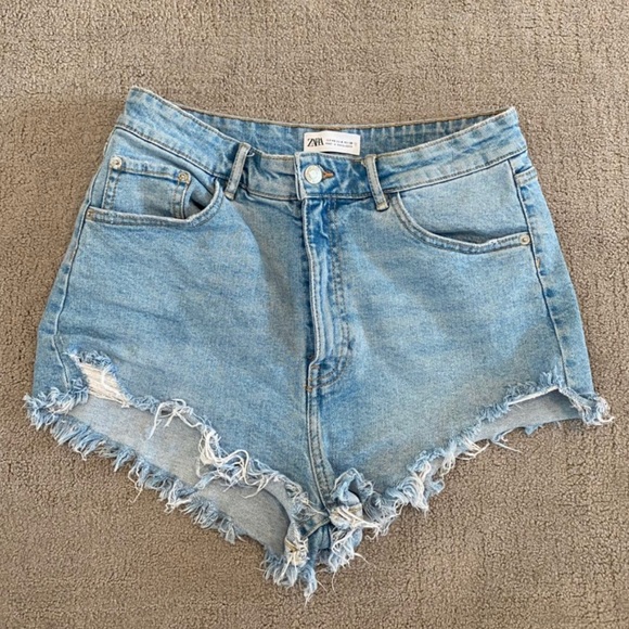 Zara Pants - Zara High Rise Denim Shorts